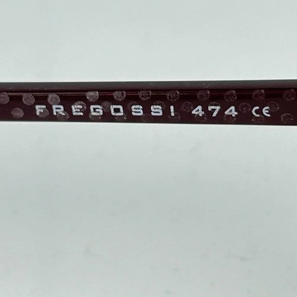Fregossi 474 Women's Eyeglasses‎ Burgundy Plastic Square Full Rim 54-17-145 mm
